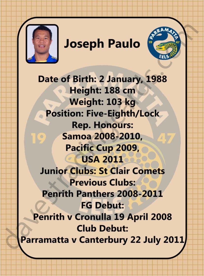 19 2013 Eels Retro 1970 set Junior Paulo back.jpg