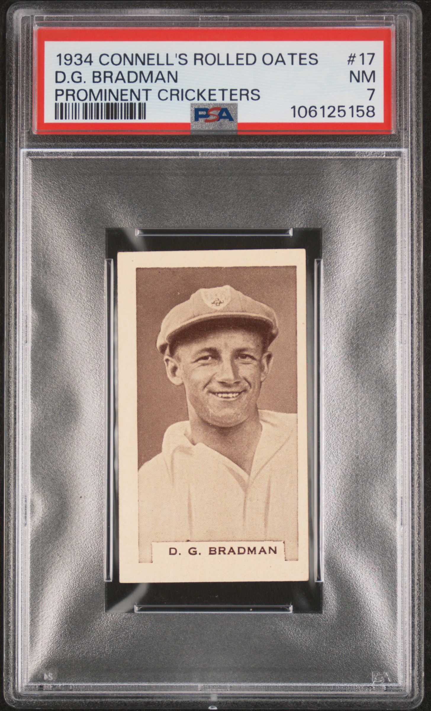 1934 Connell's Rolled Oats - Don Bradman - #17 - Front.jpg