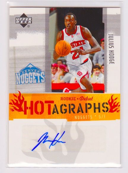 2005-06 Upper Deck Rookie Debut Hotagraphs #JHA Julius Hodge.jpeg