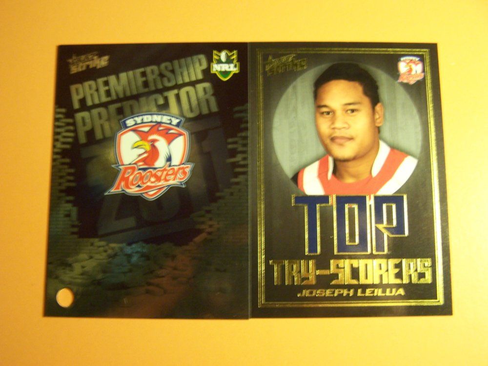 2011 P'Ship Predictor & Top Try Scorer Set PP-14 & TS-14 #121 Easts.JPG