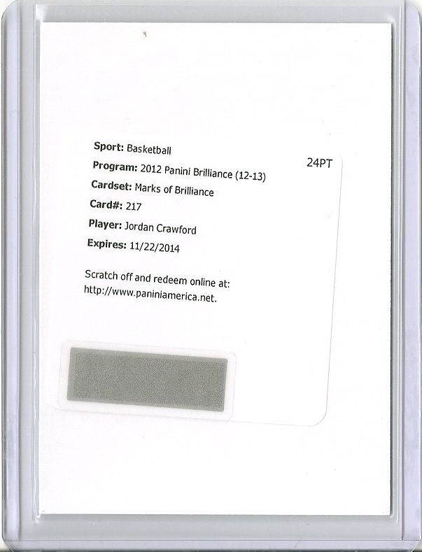 2012-13 Panini Brilliance Basketball Marks of Brilliance Auto Jordan Crawford.jpg