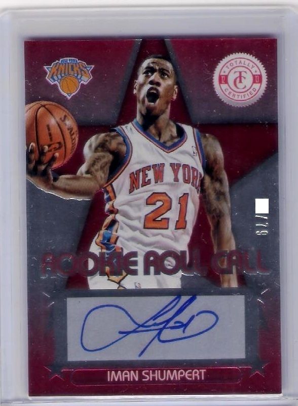 2012-13 Totally Certified Rookie Roll Call Autographs Red #2 - Iman Shumpert79.jpg