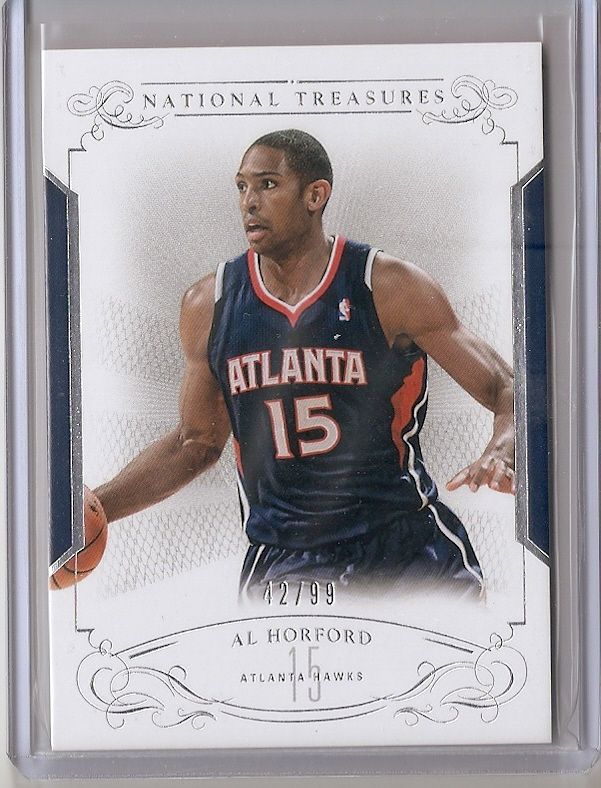 2013-14 Panini National Treasures Basketball Base Al Horford 42 of 99 Card No. 7 NMT-MT Front.jpg