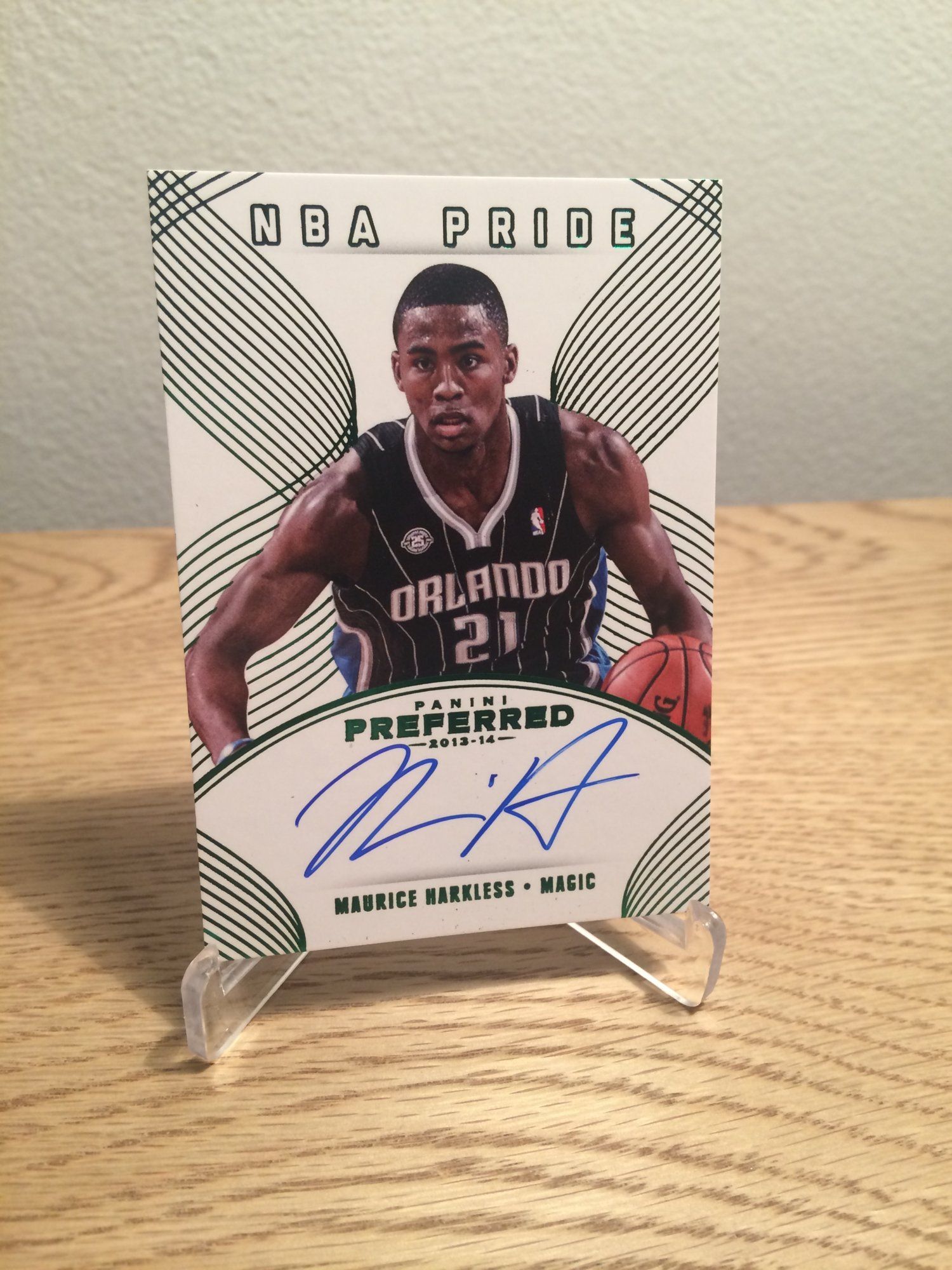 2013-14 Panini Preferred Green #447 Maurice Harkless.jpg