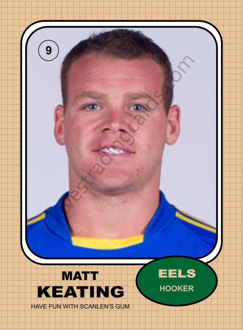 2013 Eels Retro 1970 set Matt Keating front.jpg