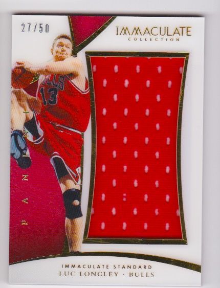 2014-15 Immaculate Collection Immaculate Standard Materials #11 Luc Longley :50.jpeg