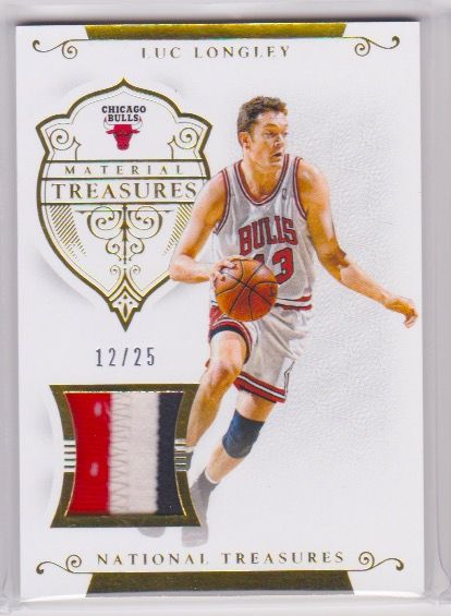 2014-15 Panini National Treasures Material Treasures Prime #MTLL Luc Longley 12:25.jpeg