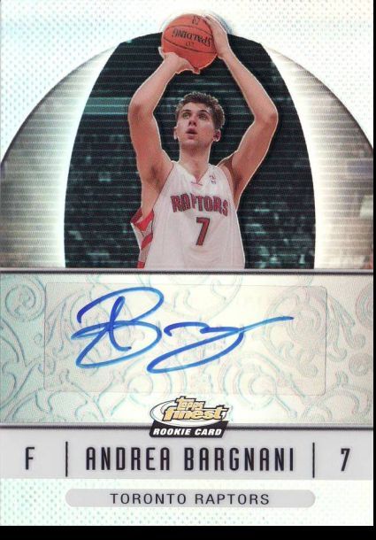 Andrea Bargnani 2006-07 Finest Rookie Autographs Refractors Beckett Value $40.jpg