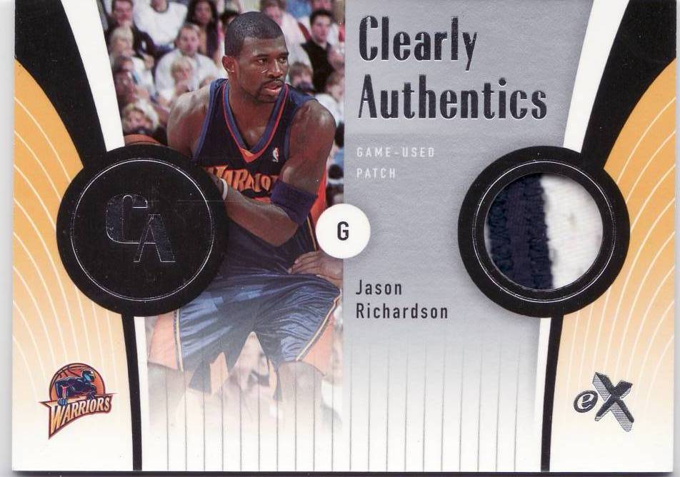 Jason Richardson 2006-07 E-X Clearly Authentics Patches #7-75 Beckett Value $8.jpg