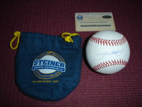 Josh Beckett Red Sox Steiner Signed Rawlings Baseball 1.jpg