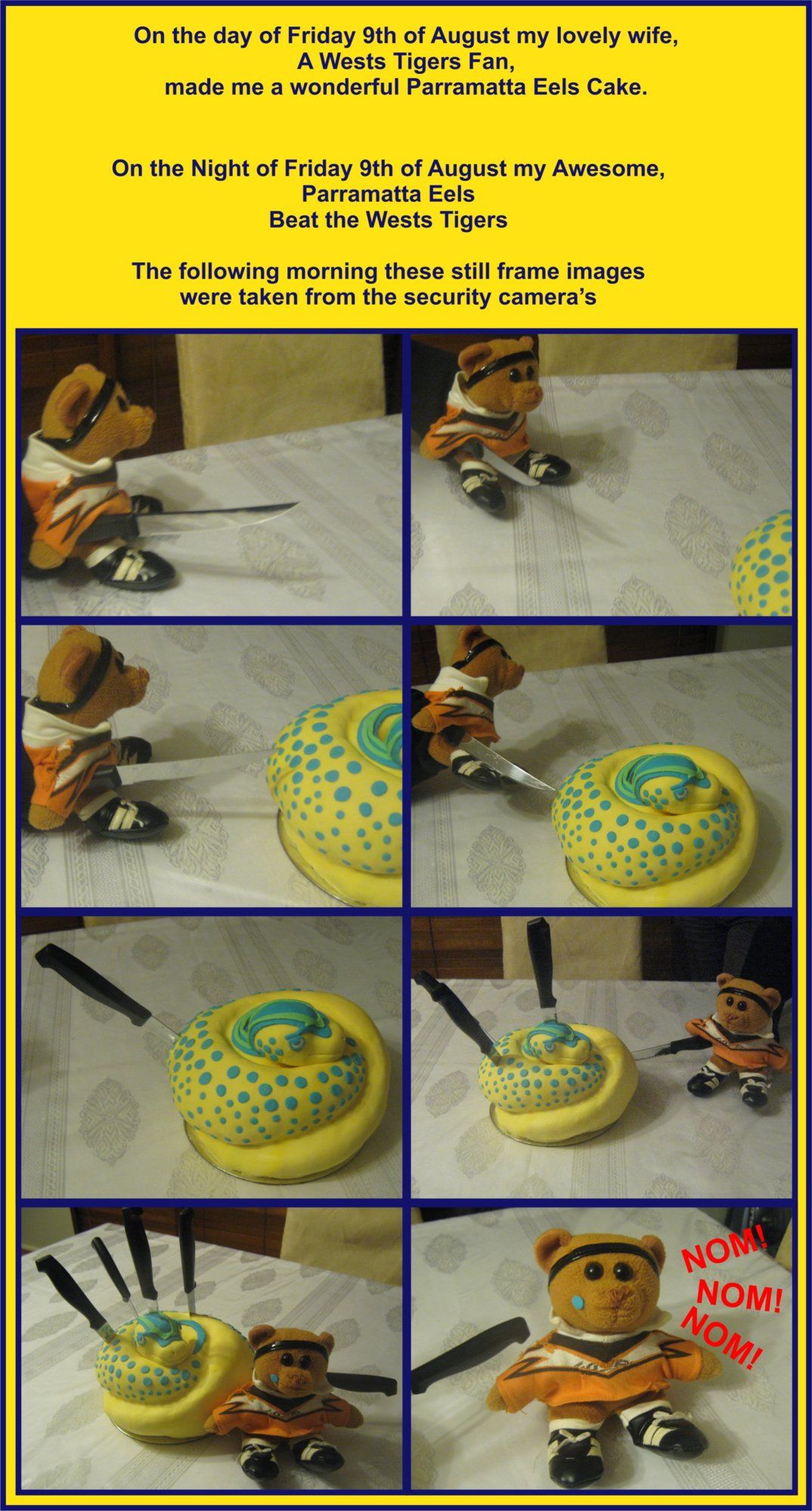 Julies tiger bear attacks my cake.jpg