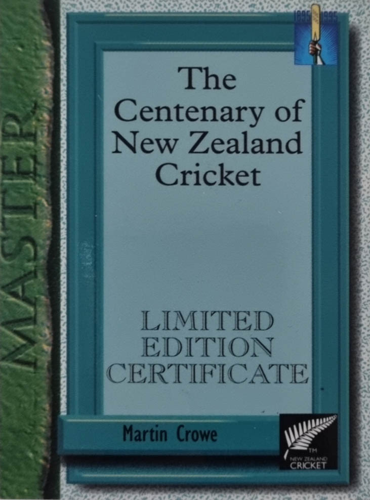 Martin Crowe - Topp (NZ) 1995 Centenary Of Cricket Cards. | Cricket ...