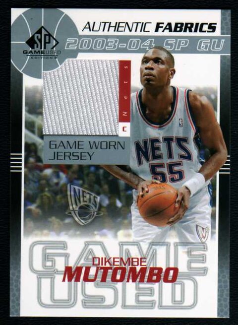 2003-04 SP Game Used Authentic Fabrics #DMJ Dikembe Mutombo.jpg