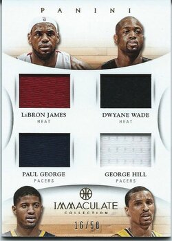 2012-13 Panini Immaculate Quads (George HillDwyane WadeLebron James) #38.jpg