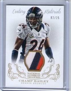 Champ Bailey, 2013 Panini National Treasures, Jersey Patch, 02 of 25.jpg