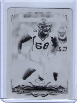 Von Miller, 2014 Topps Football, Printing Plate, 1 of 1.jpg