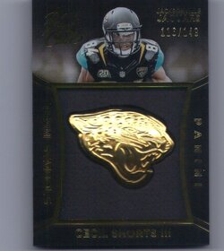 38. Cecil Shorts  III, 2014 Panini Black Gold, Team Logo Card, 116 of 149.jpg