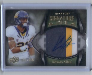 49. Keenan Allen, 2013 Upper Deck Quantum, Jersey Patch Auto, 127 of 265.jpg