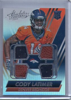 2. Cody Latimer, 2014 Panini Absolute, Jersey & Ball Patch Quad, 40 of 149.jpg