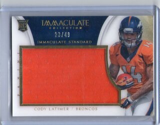 33. Cody Latimer, 2014 Panini Immaculate, Jersey Patch, 23 of 49.jpg