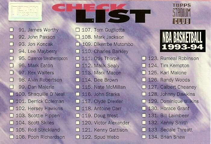 1993-94 TSC Checklist 1st Day Issue #2.jpg