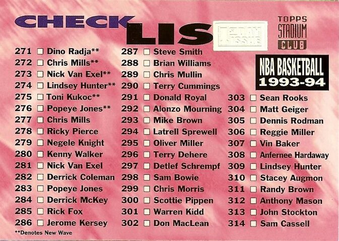 1993-94 TSC Checklist 1st Day Issue #3.jpg