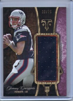 2014 Topps Triple Threads, Jimmy Garoppolo, 30 of 75.jpg