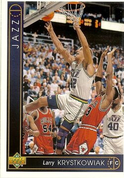 1993-94 Upper Deck Larry Krystkowiak Pippen right.jpg