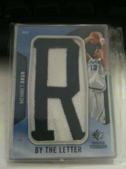 09 10 SP Game Used Mehmet Okur Letterman R 4of4 1of1.JPG