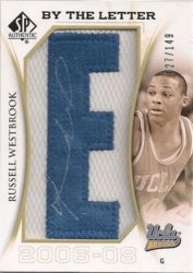 Russell WESTBROOK 10-11 SP Authentic By The Letter Auto Patch - Letter E.jpg