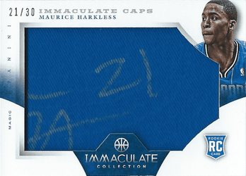 2012-13 Panini Immaculate Caps #IC-MH Maurice Harkless 21:30.png