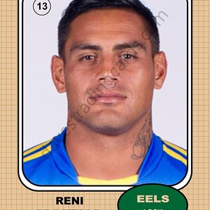 2013 Eels Retro 1970 set Reni Maitua front.jpg