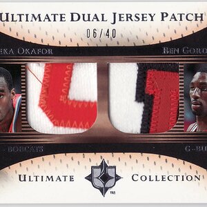 Emeka Okafor & Ben Gordon 2005-06 Ultimate Collection Patches Dual #06-40 Beckett Value $40.jpg.JPG