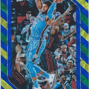 2018-19 Panini Prizm Prizms Choice Blue Yellow and Green #49 Paul George.jpg