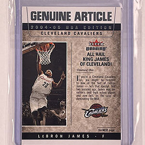 Media 'Insert - Genuine Article - Fleer Genuine - 2004-05 - LeBron James.jpg' in category 'NBA Cards'