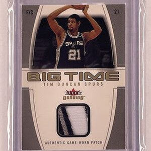 Insert - Big Time - Fleer Genuine - 2004-05 - Patch - Tim Duncan.jpg