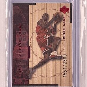 Insert - Jordan Holding Court - Upper Deck Hardcourt - 1998-99 - Red - Michael Jordan - Colour...jpg