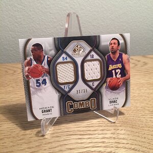 2009-10 Upper Deck SP Game Used Combo Materials #CM-DG Horace Grant Vlade Divac.jpg