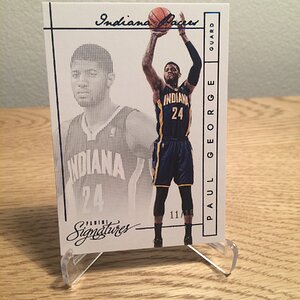 2013-14 Panini Signatures Blue #89 Paul George.jpg