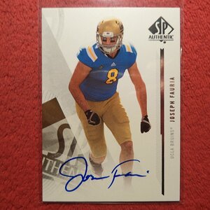 JOSEPH FAURIA 2013 SPA SP AUTHENTIC AUTO AUTOGRAPH ROOKIE RC.JPG