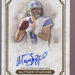 2013 Topps Museum Collection Gold Parallel Autograph Auto Matthew Stafford 25.JPG