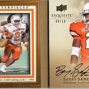 Barry Sanders, 2009 Upper Deck Exquisite Collection, Auto Booklet, 05 of 10.jpg