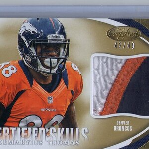 Demarius Thomas, 2013 Panini Certified, Jersey Patch, 42 of 49.jpg