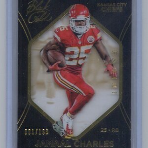 Jamaal Charles, 2014 Panini Black Gold, Insert, 001 of 199.jpg