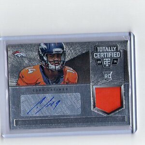 53. Cody Latimer, 2014 Panini Totally Certified, Jersey Patch Auto Standard, Unnumbered.jpg