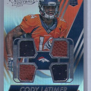 2. Cody Latimer, 2014 Panini Absolute, Jersey & Ball Patch Quad, 40 of 149.jpg