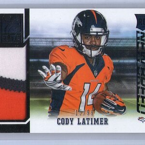 32. Cody Latimer, 2014 Panini Elite, Jersey Patch,  15 of 99.jpg