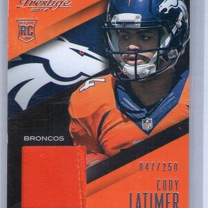 43. Cody Latimer, 2014 Panini Prestige, Jersey Patch, 047 of 250.jpg