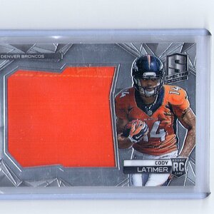 66. Cody Latimer, 2014 Panini Spectra, Jersey Patch Standard, 107 of 199.jpg