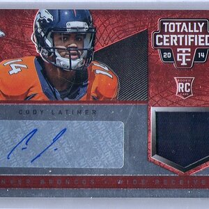 70. Cody Latimer, 2014 Panini Totally Certified, Jersey Patch Auto Red, 009 of 100.jpg